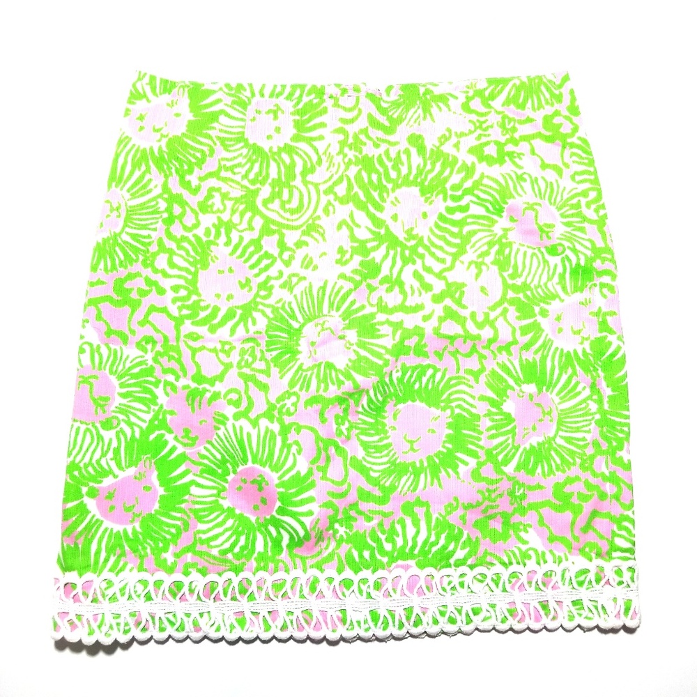LILLY Pulitzer Floral Lined Skirt